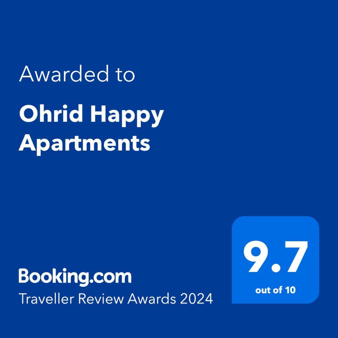 Ohrid Happy Apartments エクステリア 写真